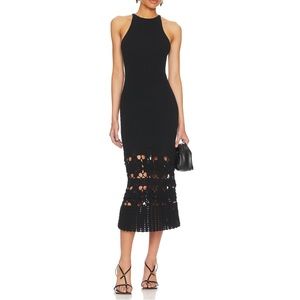 Tularosa Finley Crochet Midi Dress - Size M